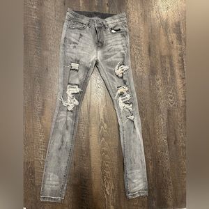 MNML ripped denim